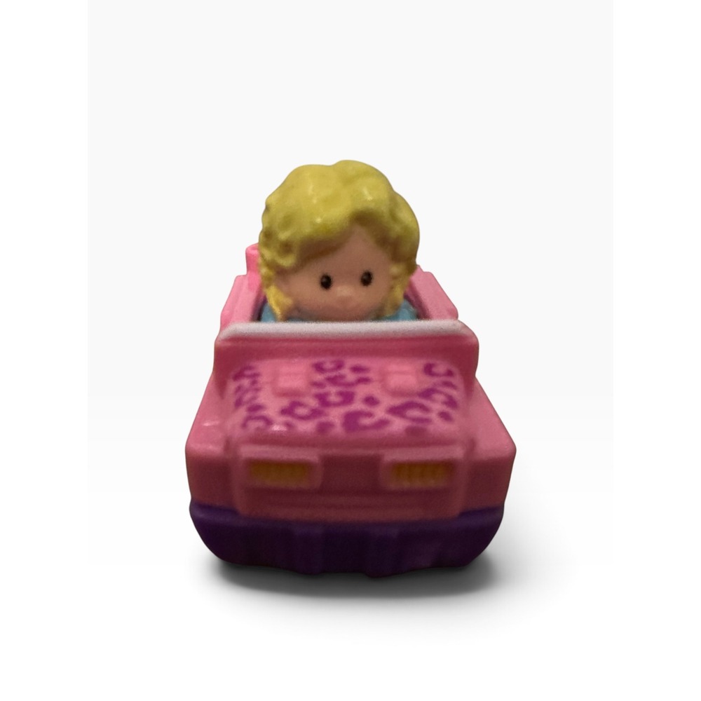 Fisher Price Little People Wheelies Pink Leopard SUV Girl Driver DRH03 2014